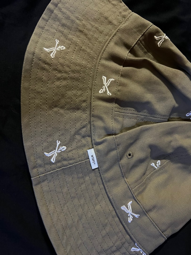 WTAPS BUCKET 02 HAT COTTON OXFORD TEXTILE, 男裝, 手錶及配件, 棒球