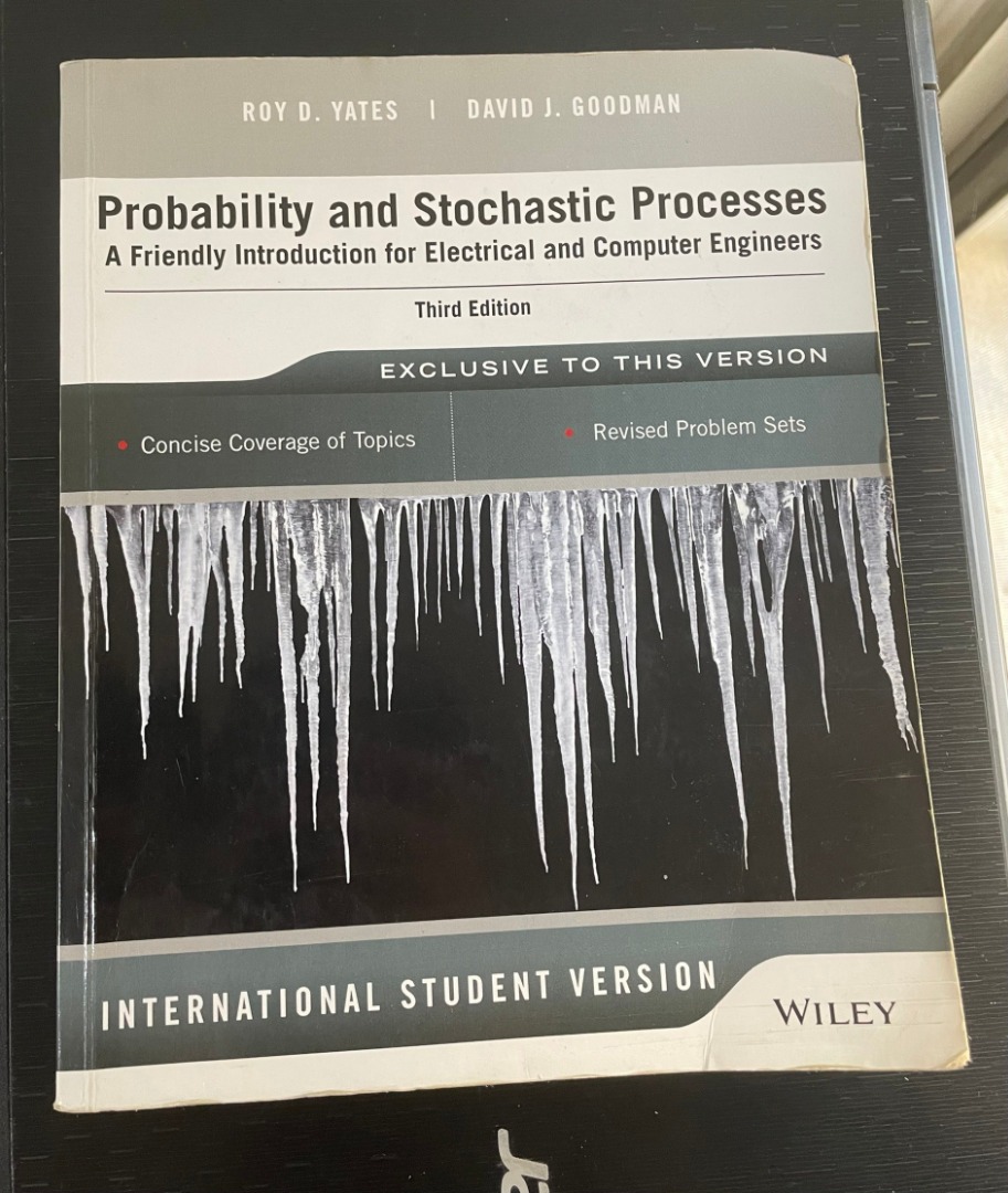  yates probability and stochastic processes a friendly