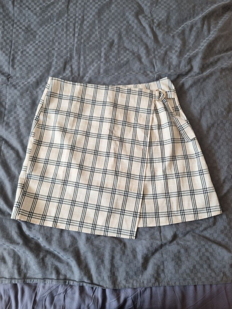 Plaid top skirt zalora