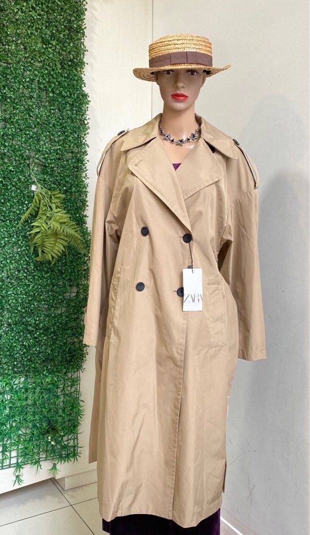 Water repellent trench cheap coat zara
