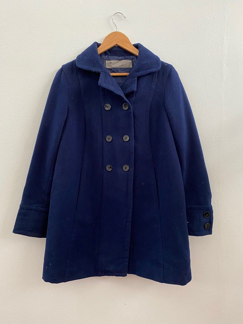 Zara peacoat women's 2025