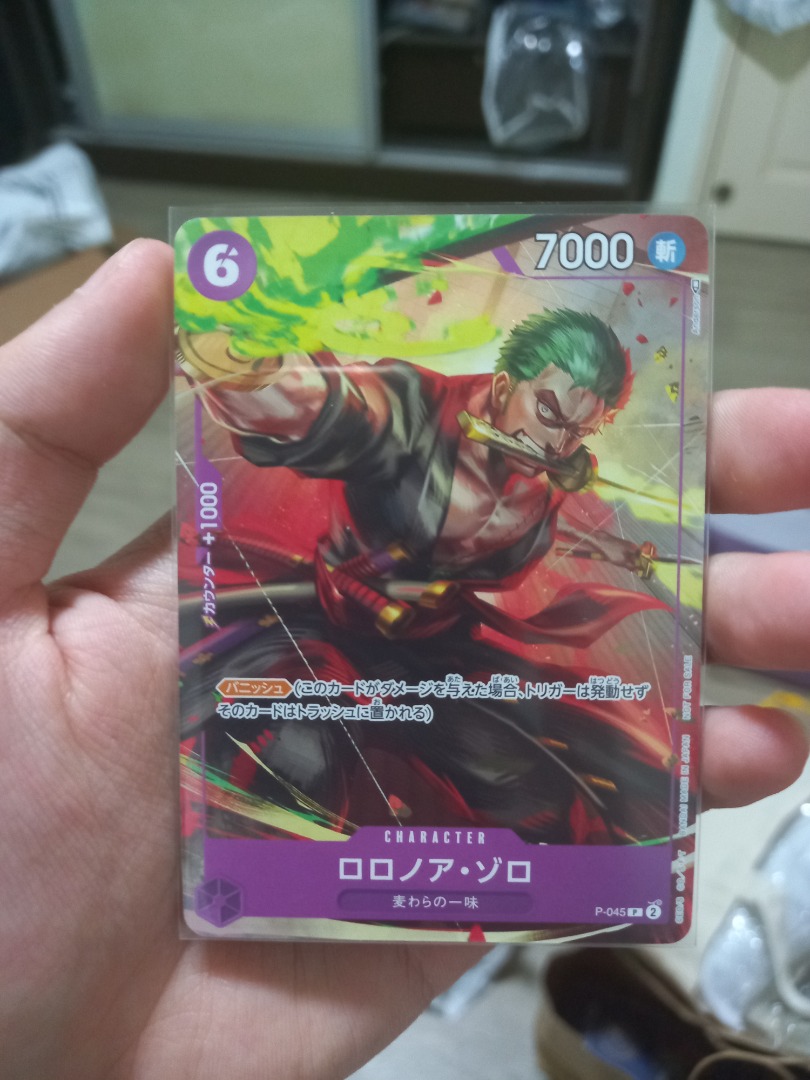 Zoro Promo One Piece Tcg Card, Hobbies & Toys, Toys & Games on Carousell