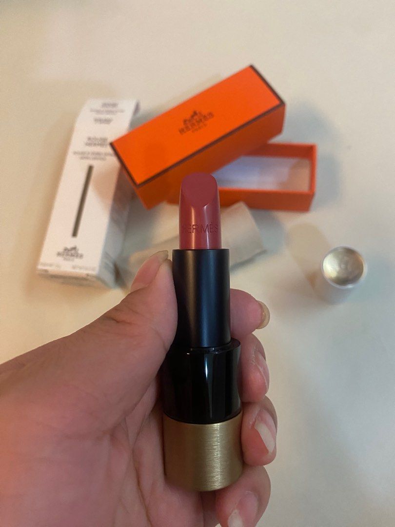 Hermes Rouge Satin Lipstick - #64 Rouge Casaque (Satine) 3.5g/0.12oz