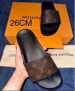 Louis Vuitton flat sandals square toe monogram 23.5cm EU37 with protective  bag