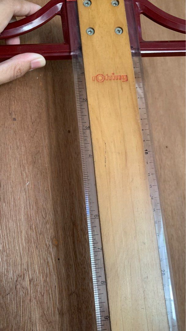 36” wooden rotring t-square (Category: Stationery & School Supplies) located in Dasmarinas. Submitted by nylanx_ (Listing ID 1259814940, Image 3). Description: 📍Dasmariñas, Cavite Selling my well used t-square after graduating bs architecture Pls see photos for details of any flaws Some numbers are wipe off and the wooden part has minimal sign of usage No broken part negotiable price just message me.