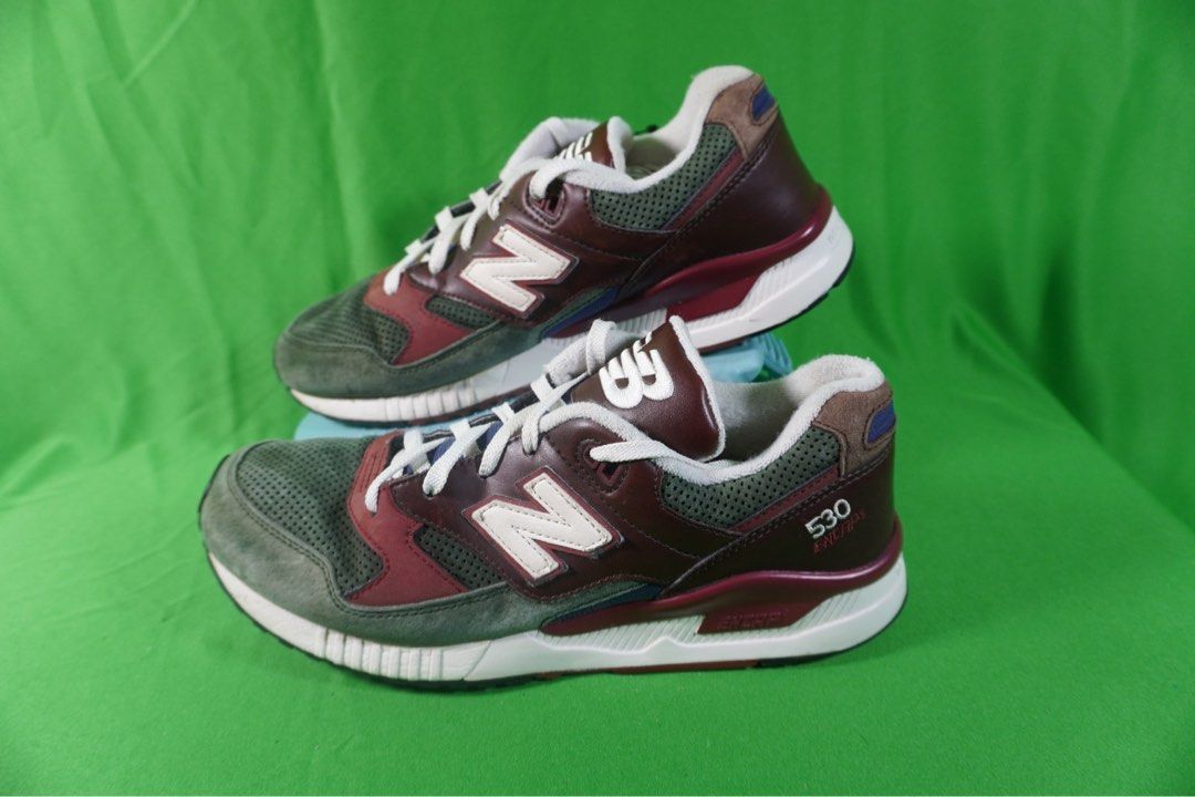 545.New Balance 530 Encap green maroon size 42 Insole 26 5 cm Made in vietnam