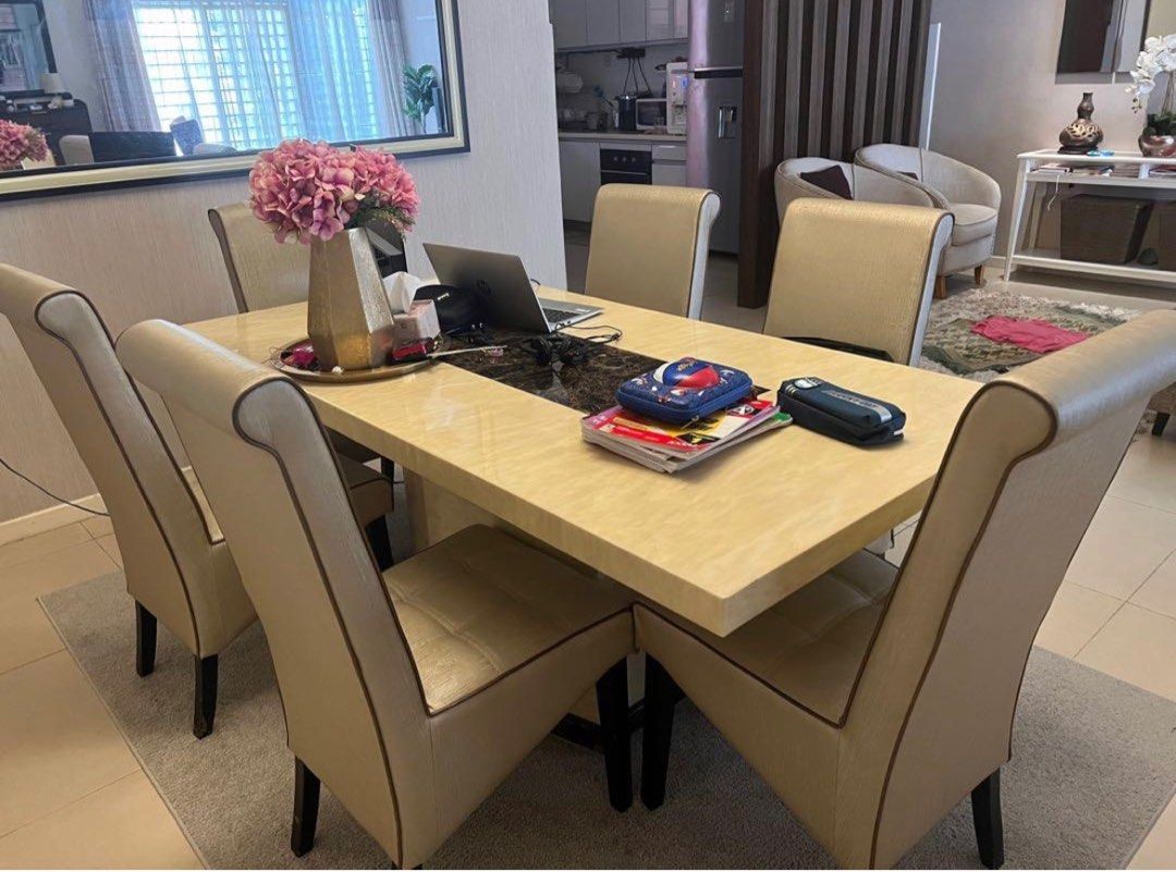 6 seater used dining table, Furniture & Home Living, Furniture, Tables