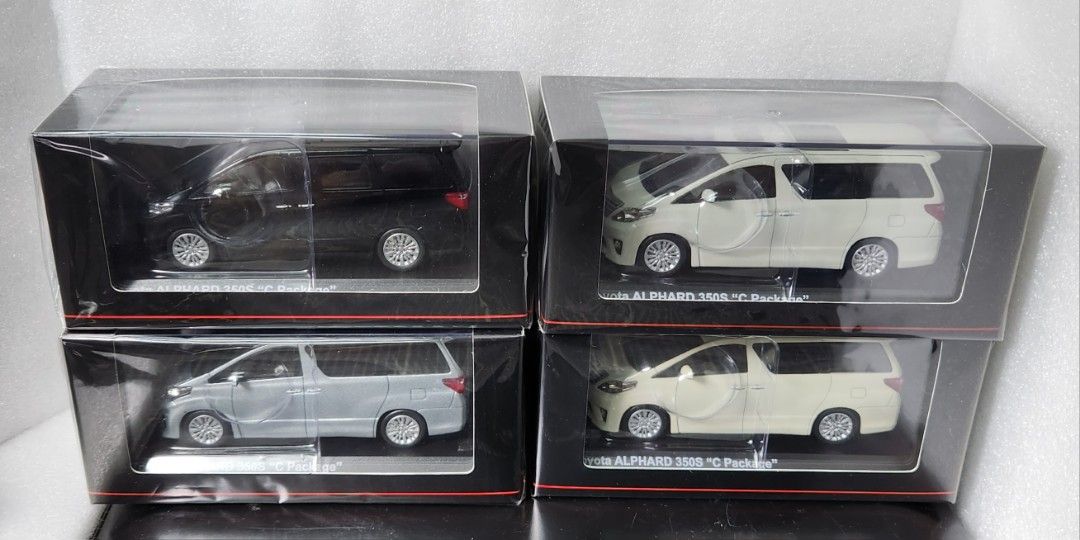 全新1:43 Kyosho Toyota Alphard 350S C Package White Gold Black Gray 京商豐田埃爾法20系白黑灰銀珍珠金KS  03646, 興趣及遊戲, 玩具& 遊戲類-