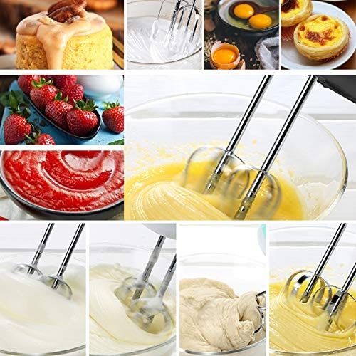 1 Green Stand Cordless Multi-Speed Handheld Electric Mixer, Comfort Grip  Mixer, USB Charging, With Egg And Cream Sticks