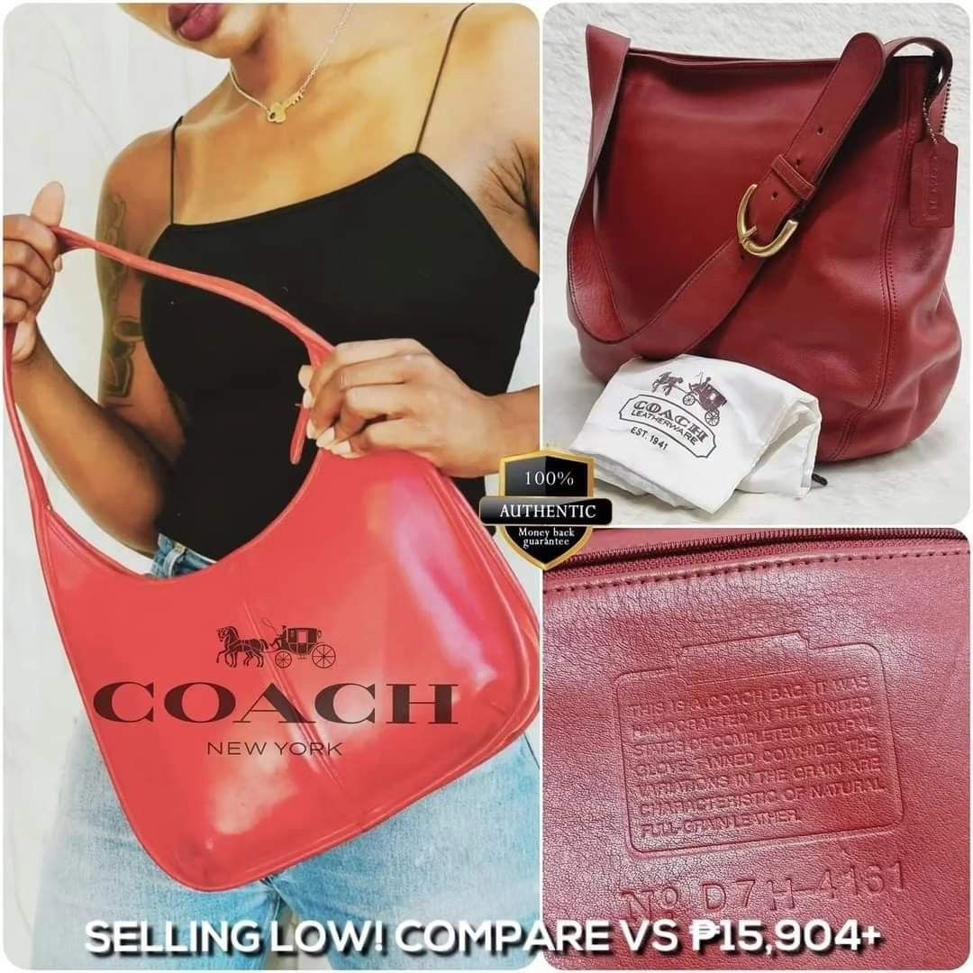 Authentic Coach Bag with long strap, Luxury, Bags & Wallets on