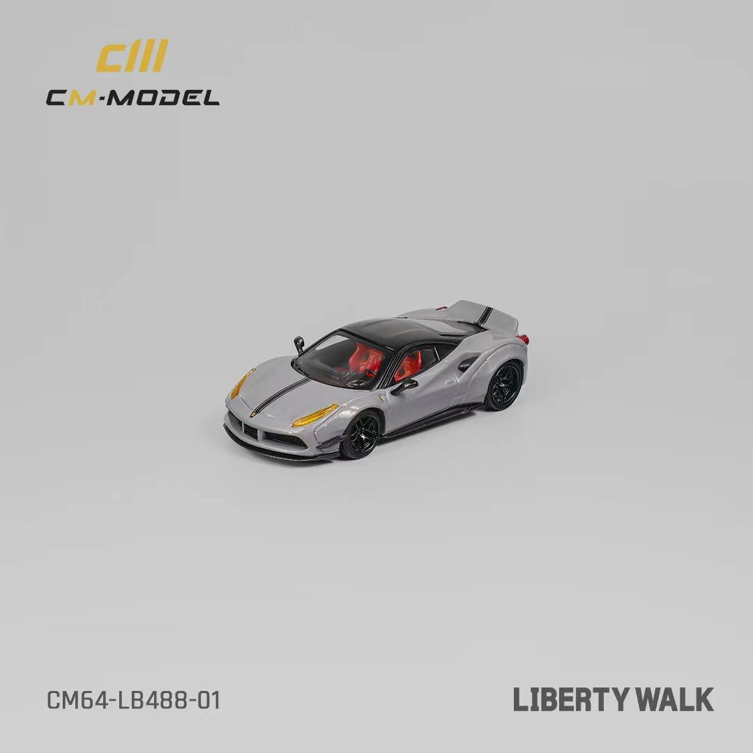 預訂 pre-order**** CM Model 1:64合金模型 LBWK 488 Ferrari Mitsubishi Lancer ...