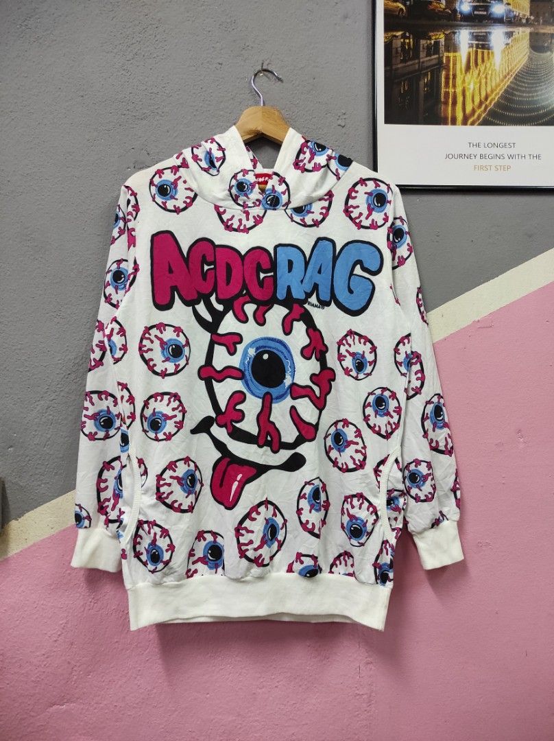 acdc rag eyeball monster japan designer rare fullprint overprint hoodie ...