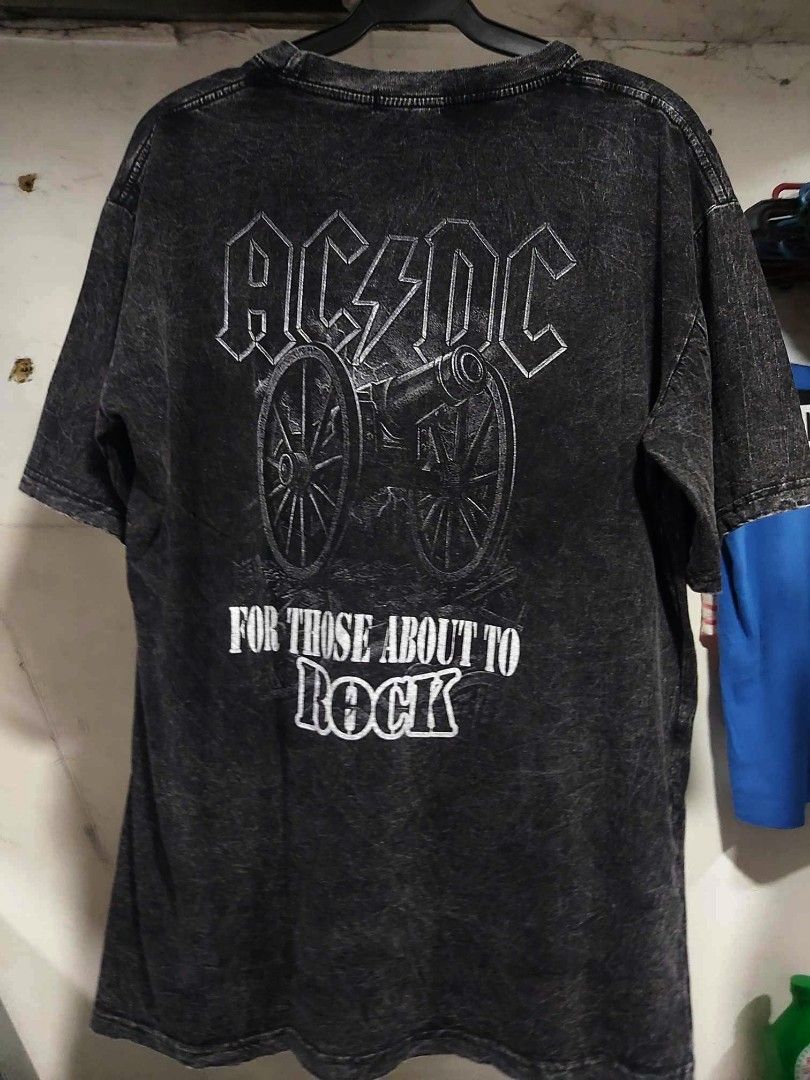 ACID WASH THAILAND SHIRT (AC/DC), Men's Fashion, Tops & Sets, Tshirts ...