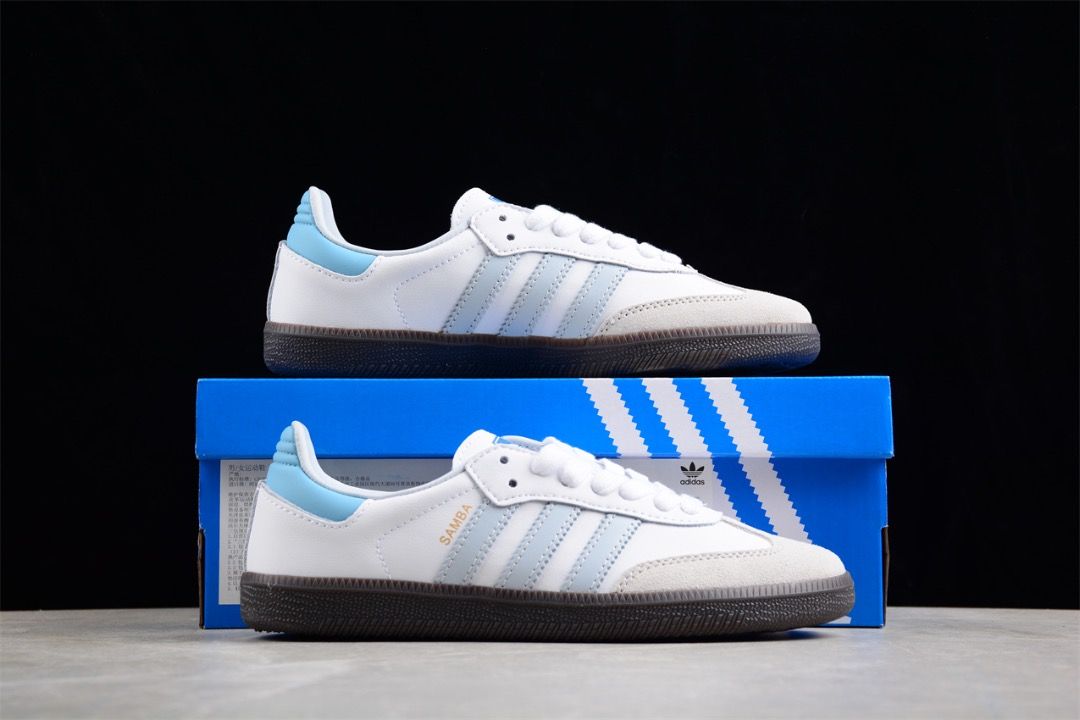 White and blue best sale sambas