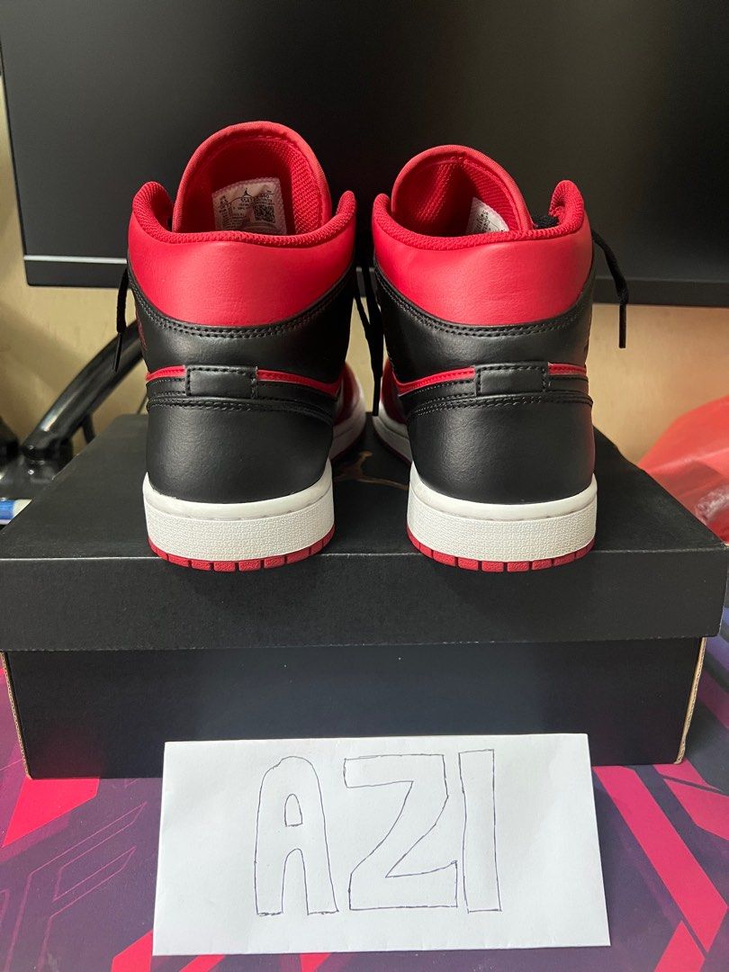 Air Jordan 1 Mid Reverse Bred Men s Fashion Footwear Sneakers