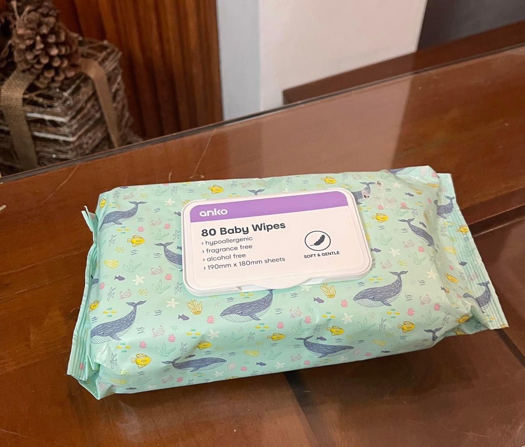 anko 80 Baby Wipes Babies Kids Bathing Changing Diapers