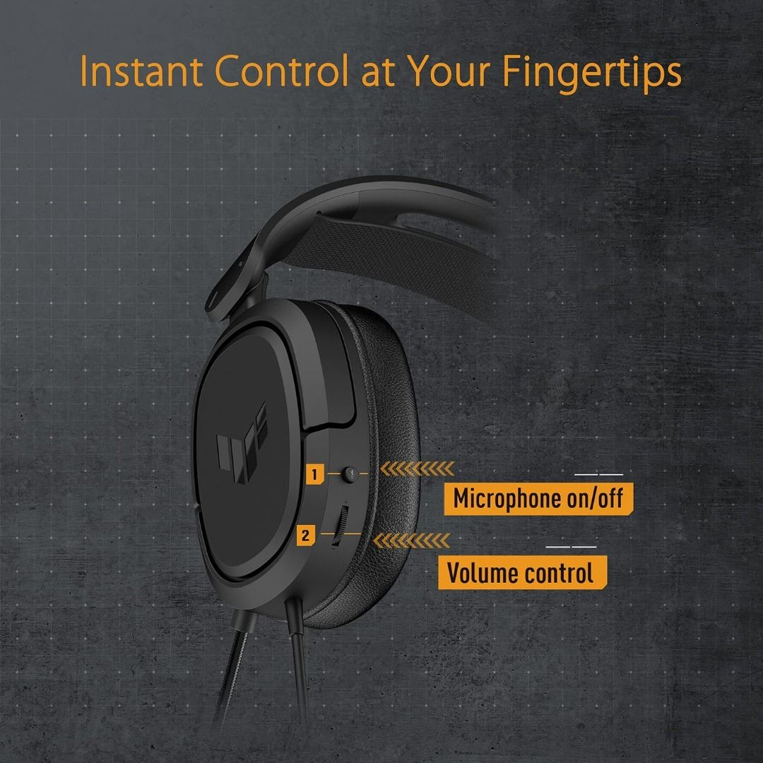 Asus TUF Gaming H1 Gaming Headset, Audio, Headphones & Headsets on ...