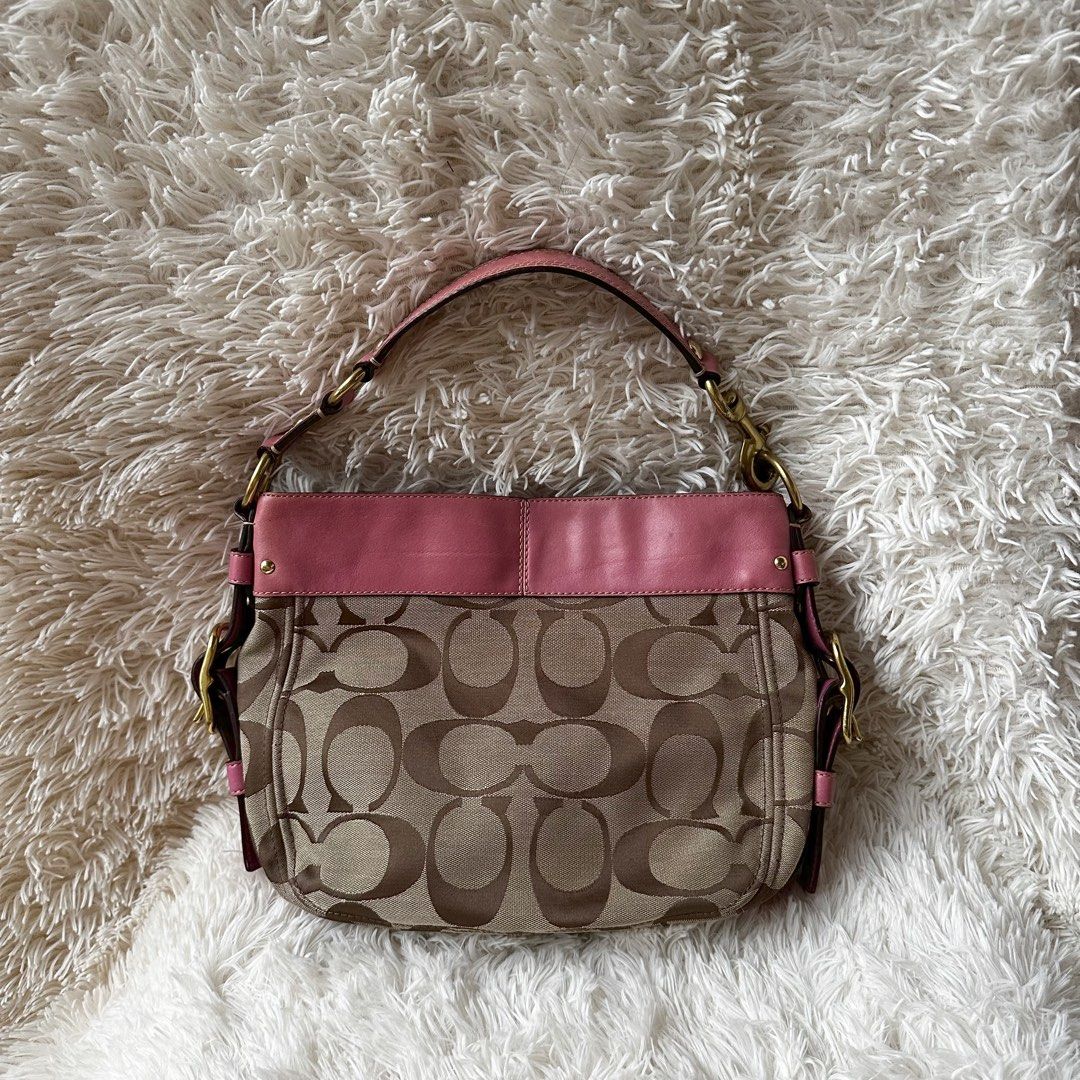GetUSCart- Coach Leather Mollie Tote 25, Ice Pink