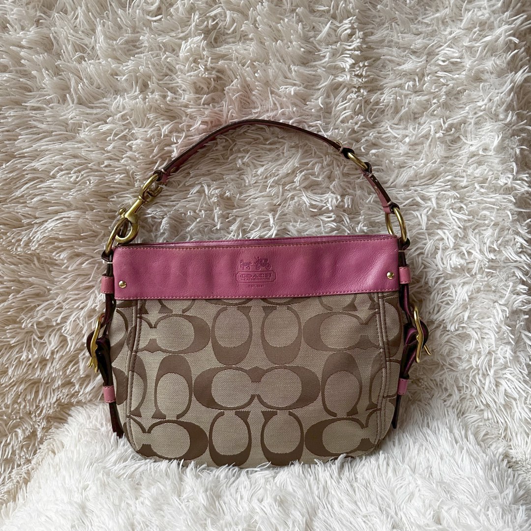 Coach bag with cheap pink trim