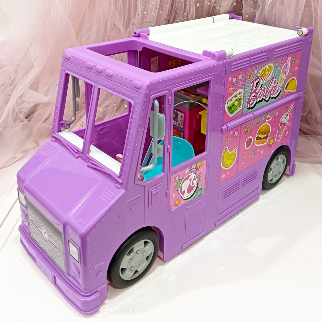 Barbie Food Truck with Multiple Play Areas Hobbies Toys Toys