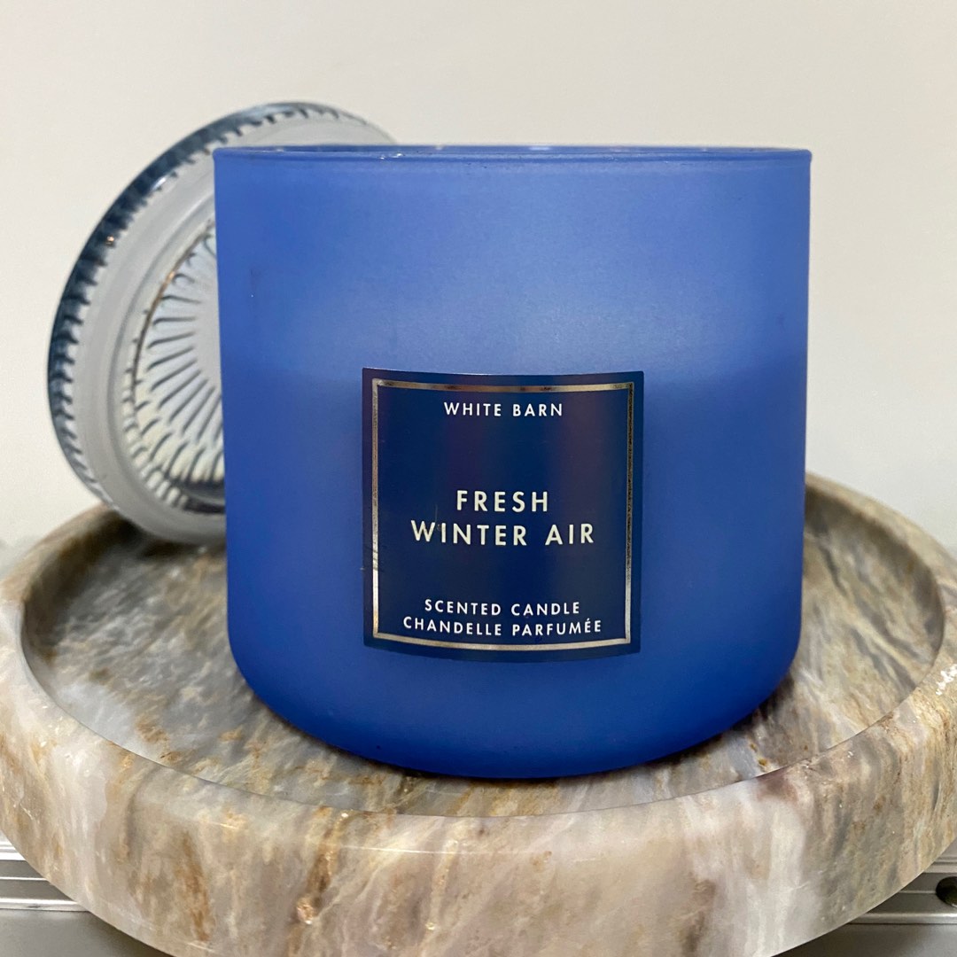 Bath and Body Works White Barn Fresh Winter Air Candle, Furniture