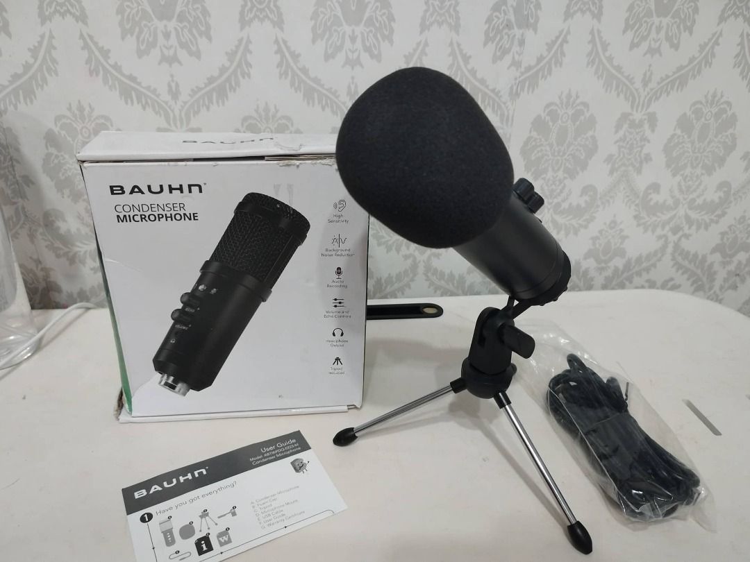 BAUHN Condenser Microphone, Audio, Microphones on Carousell