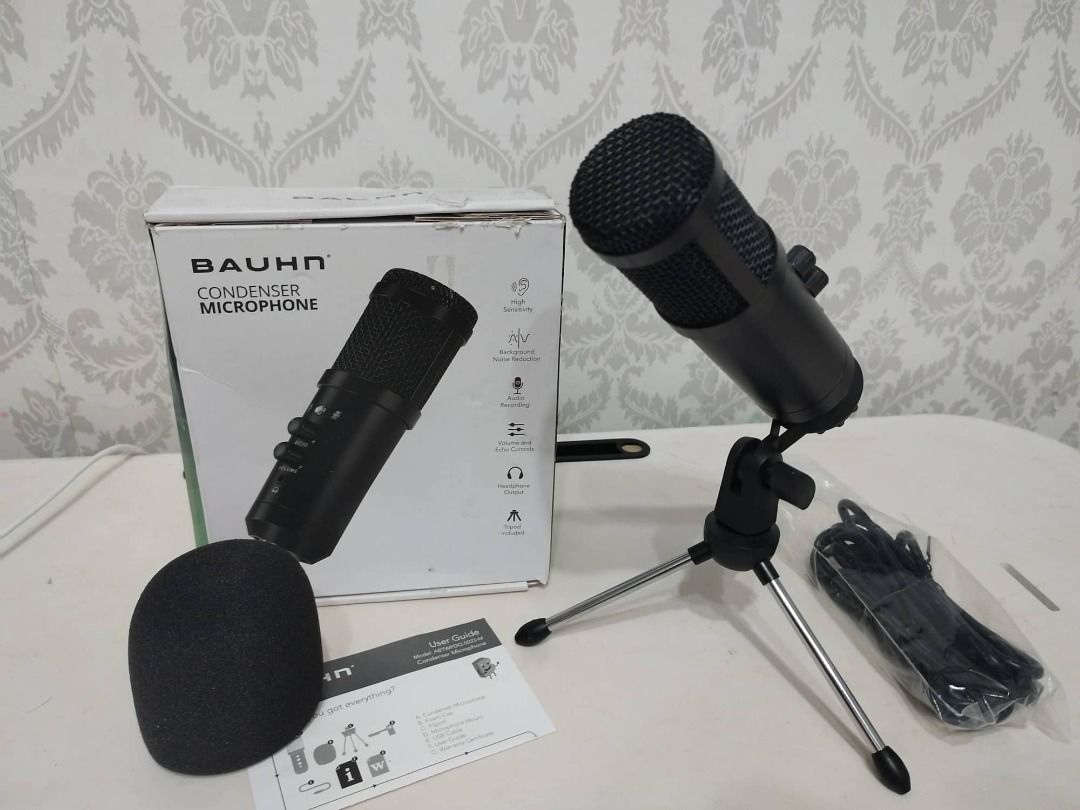BAUHN Condenser Microphone, Audio, Microphones on Carousell