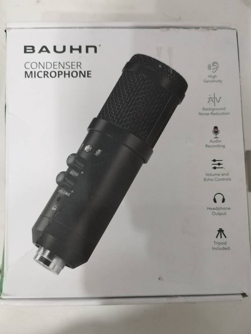 BAUHN Condenser Microphone, Audio, Microphones on Carousell