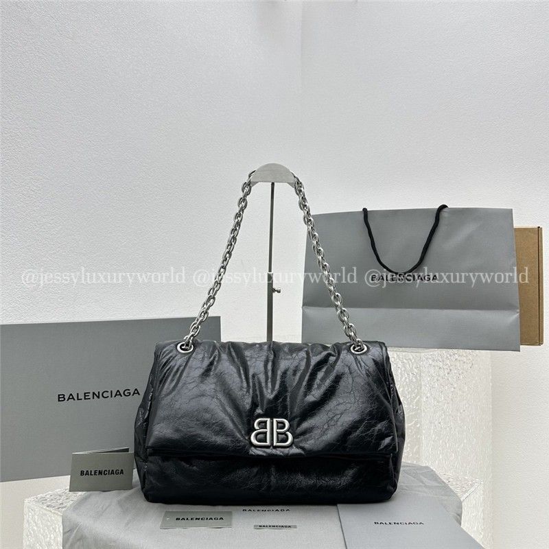 Women's Monaco Medium Chain Bag in Black