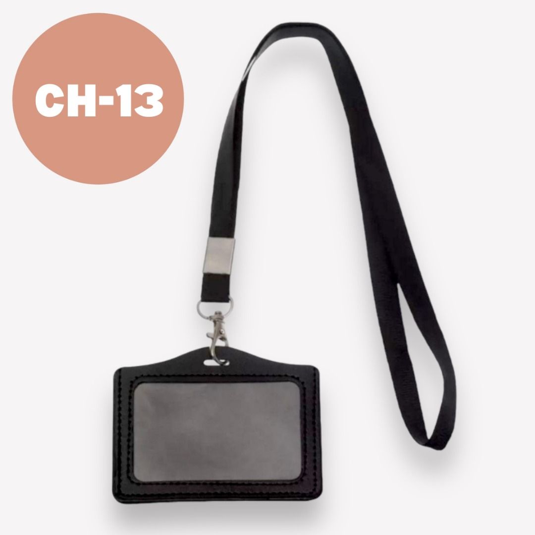 BUY 2 ANY ITEMS, FREE DELIVERY MAILING] Black ID Badge Holder with