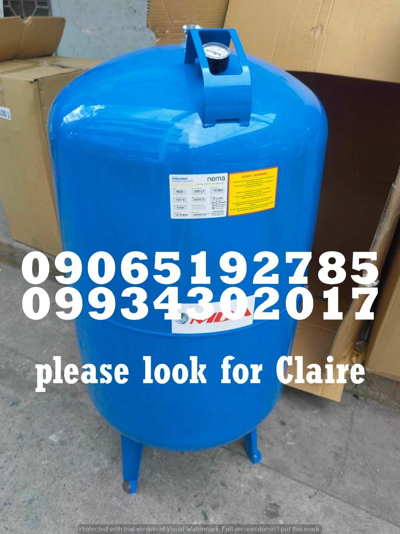Bladder tank (Category: Construction Tools & Equipment) located in Makati City. Submitted by claire_joy (Listing ID 1259823412, Image 1). Description: CONTACT DETAILS: 📌 0-9-9-3-4-3-0-2-0-1-7 📌0-9-0-6-5-1-9-2-7-8-5 🧭LOCATION: 📍Manila Mayhaligue St. Abad Santos Manila 📍Cavite Centennial Rd Kawit Cavite note: price may change without prior notice..