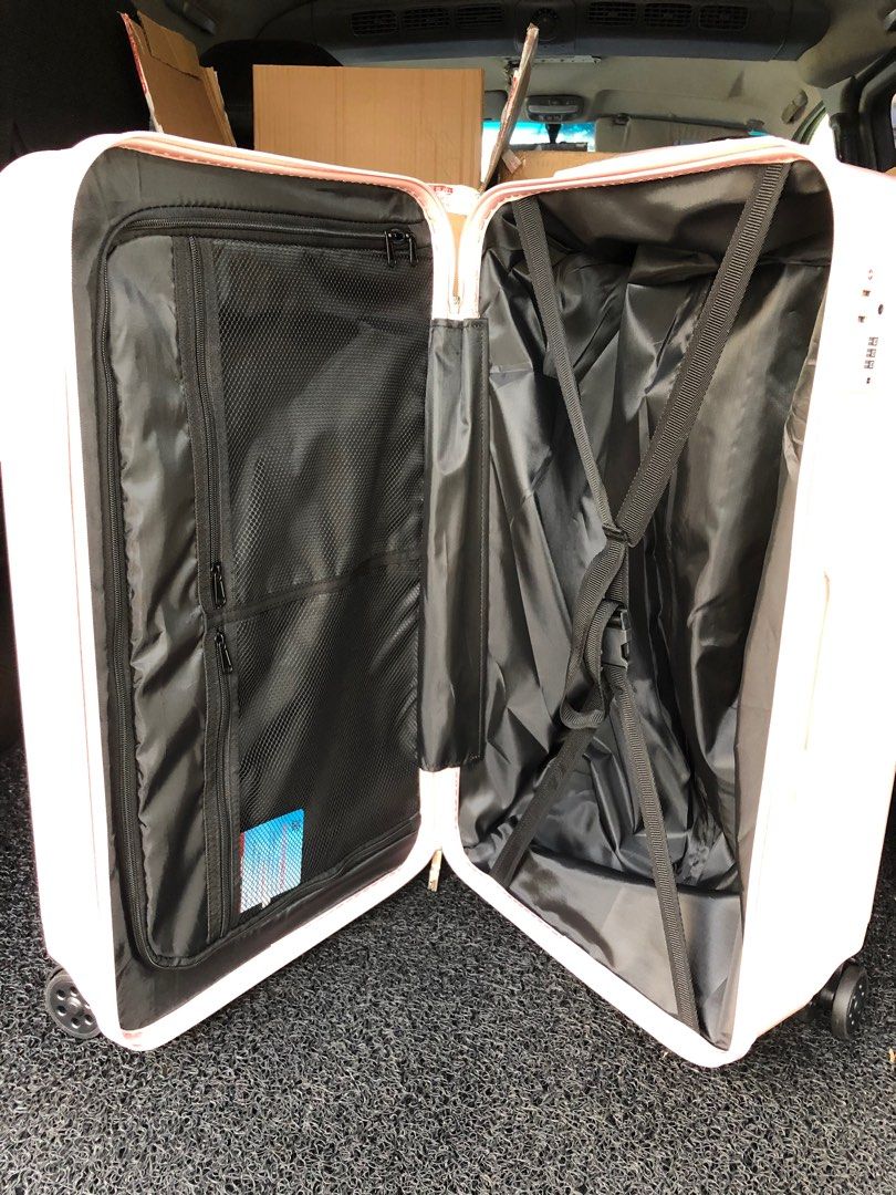 30 inches Blush Pink Trunk Luggage (Category: Luggage) located in Antipolo. Submitted by em_cunanan (Listing ID 1259860667, Image 2). Description: Description * Hardsell * Matte texture * High quality ABS+ PC material * Waterproof * Rotation wheels 360 degree * TSA embedded combination lock 26 inches Wheels to Handle - 40inches Lenght-14inches Sides- 13.5inches 28inches Wheels to Handle - 40inches Lenght- 16inches Sides- 14.5inches Color -Blush P