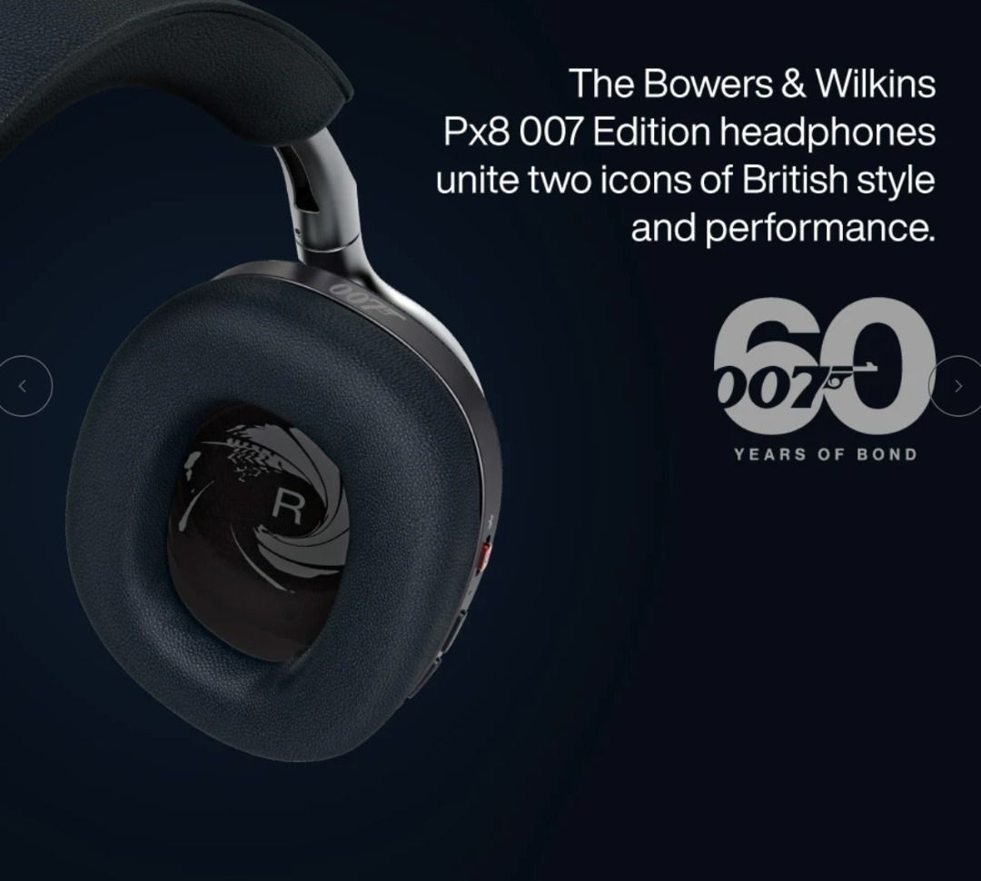 全新Bowers & Wilkins B&W Px8 007 Edition 限量版旗艦降噪無線藍牙