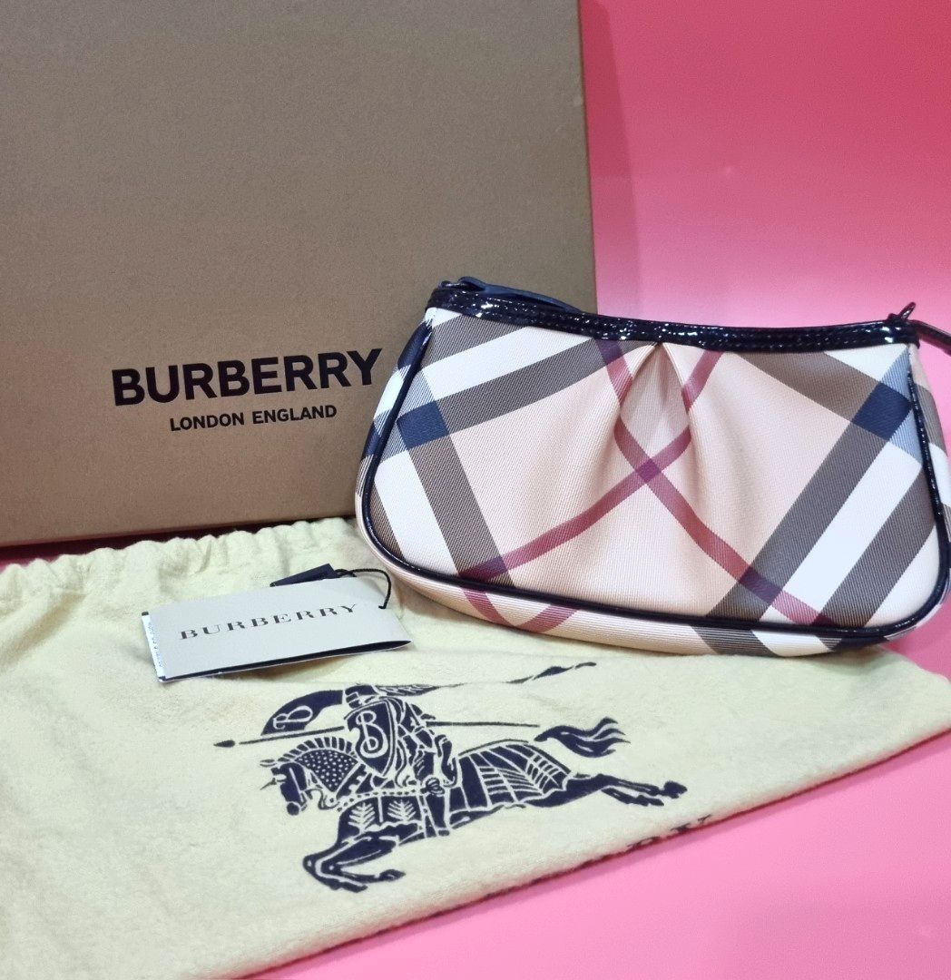 burberry vintage pink nova check shoulder bag, Luxury, Bags & Wallets on  Carousell