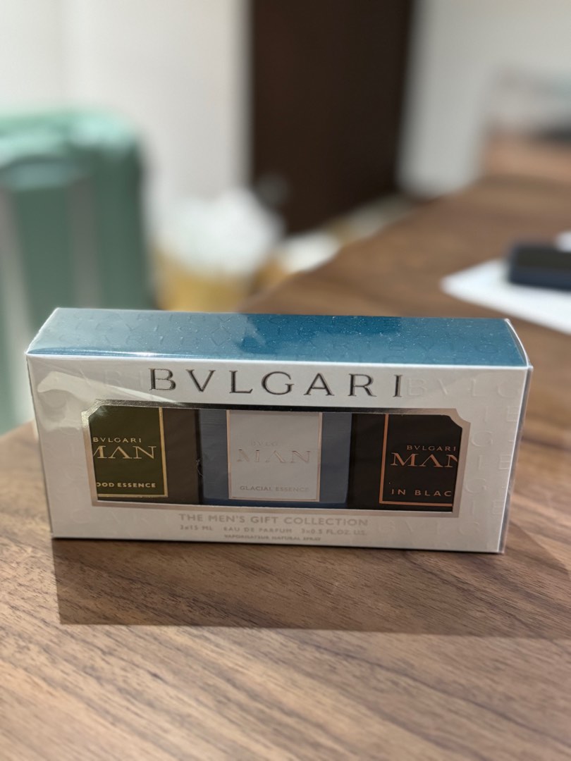 BVLGARI MEN's GIFT COLLECTION 3x15ML BNIB SEALED, Beauty