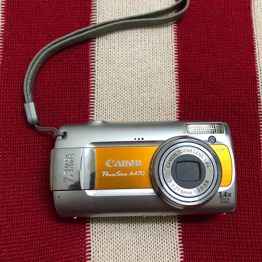 Canon PowerShot A470 Camera Digital CCD, Photography, Cameras on Carousell