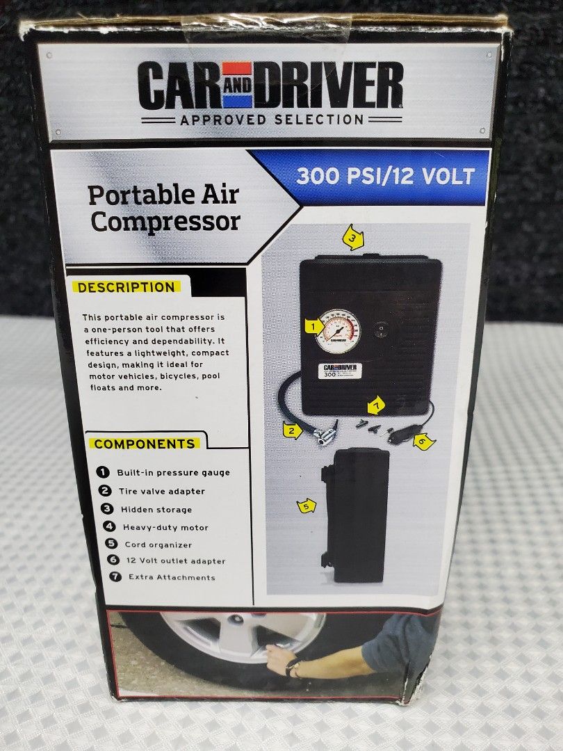Car & Driver Portable Air Compressor 300 PSI 12 Volt (Category: Construction Tools & Equipment) located in Pasig City. Submitted by califinestcollectibles (Listing ID 1259844264, Image 2). Description: Car & Driver Portable Air Compressor 300 PSI 12 Volt PT#20 Original/Authentic from USA Actual and detailed pictures posted Pick Up at One Oasis condominium ortigas extension pasig city Or Delivery via Lalamove,LBC cod/cop FREE DELIVERY via Jnt (Pay