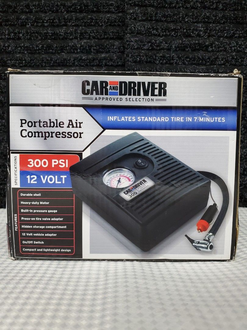 Car & Driver Portable Air Compressor 300 PSI 12 Volt (Category: Construction Tools & Equipment) located in Pasig City. Submitted by califinestcollectibles (Listing ID 1259844264, Image 1). Description: Car & Driver Portable Air Compressor 300 PSI 12 Volt PT#20 Original/Authentic from USA Actual and detailed pictures posted Pick Up at One Oasis condominium ortigas extension pasig city Or Delivery via Lalamove,LBC cod/cop FREE DELIVERY via Jnt (Pay