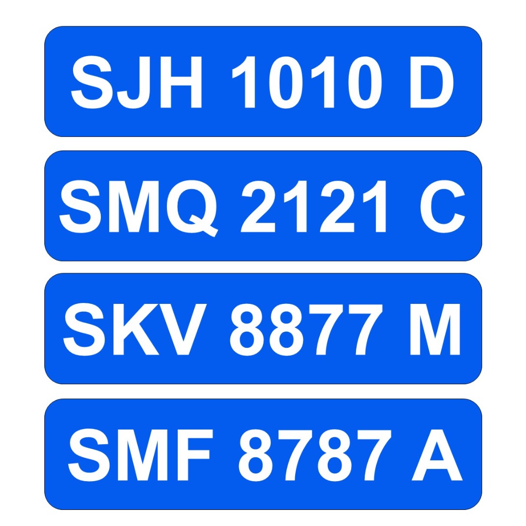Car Number Plate for Sale 1010, 2121, 8877, 8787, Car Accessories, Car