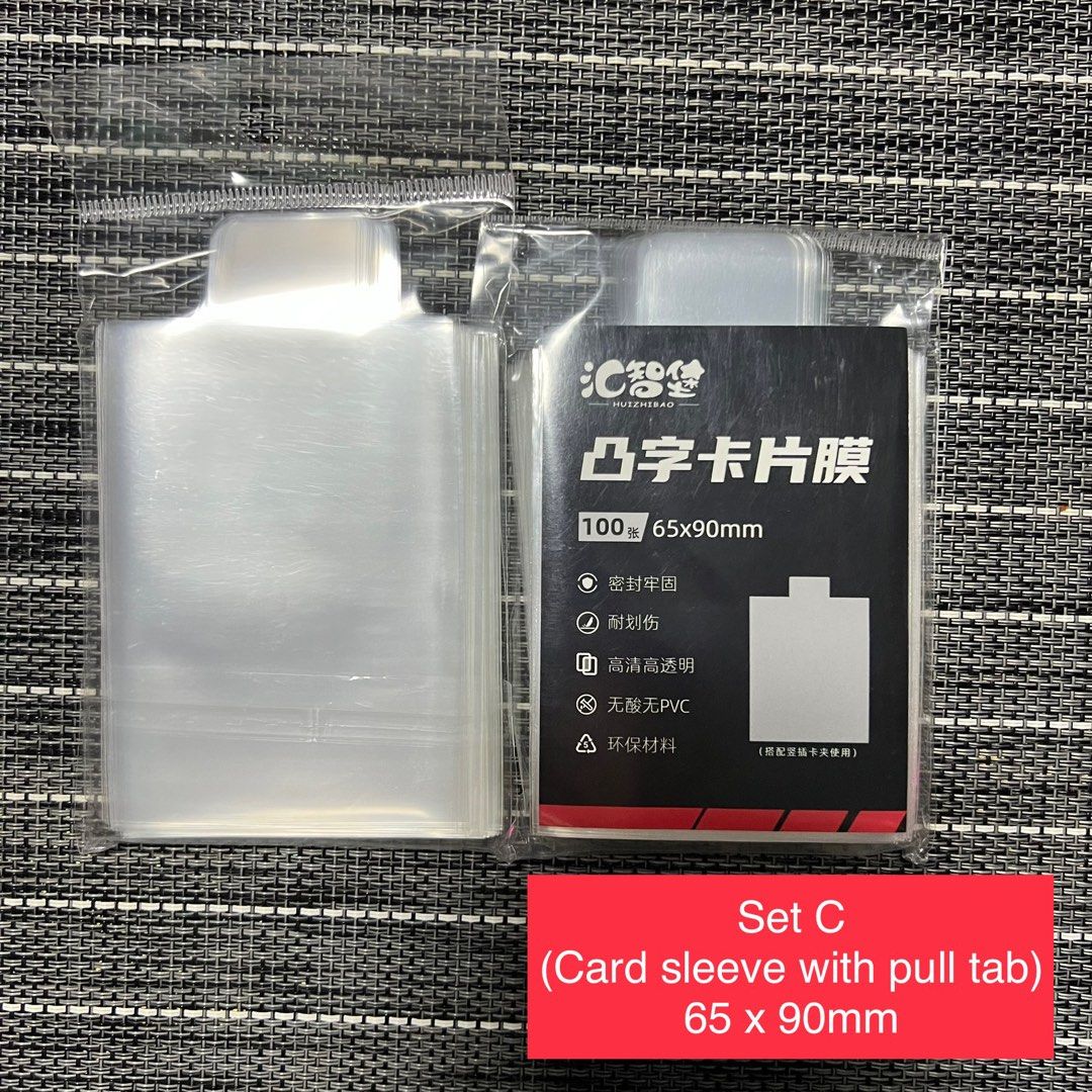 Ready stocks] Card Sleeves/pull tab sleeves/toploader sleeves for  Pokemon/NBA TCG Cards [64mm X 89mm/65mm X 90mm], Hobbies & Toys, Toys &  Games on Carousell