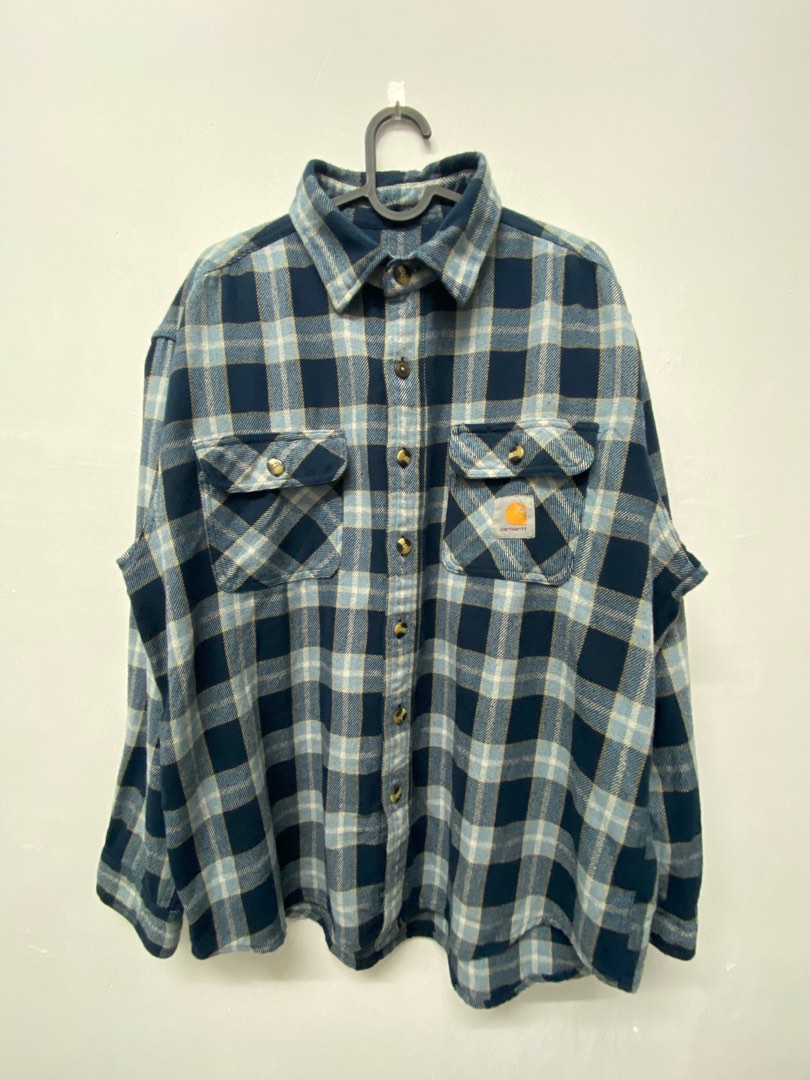 CARHARTT FLANNEL, Men's Fashion, Tops & Sets, Formal Shirts on Carousell