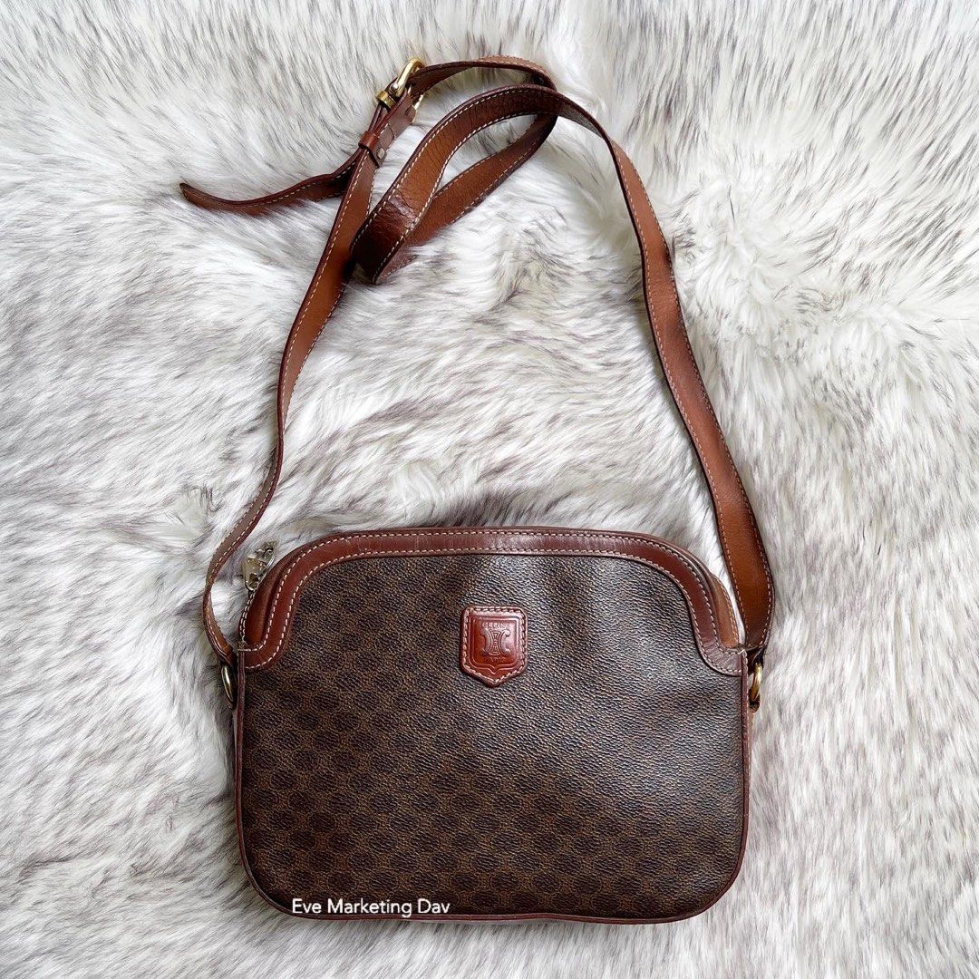 Vintage Celine Macadam Boston bag, Luxury, Bags & Wallets on Carousell