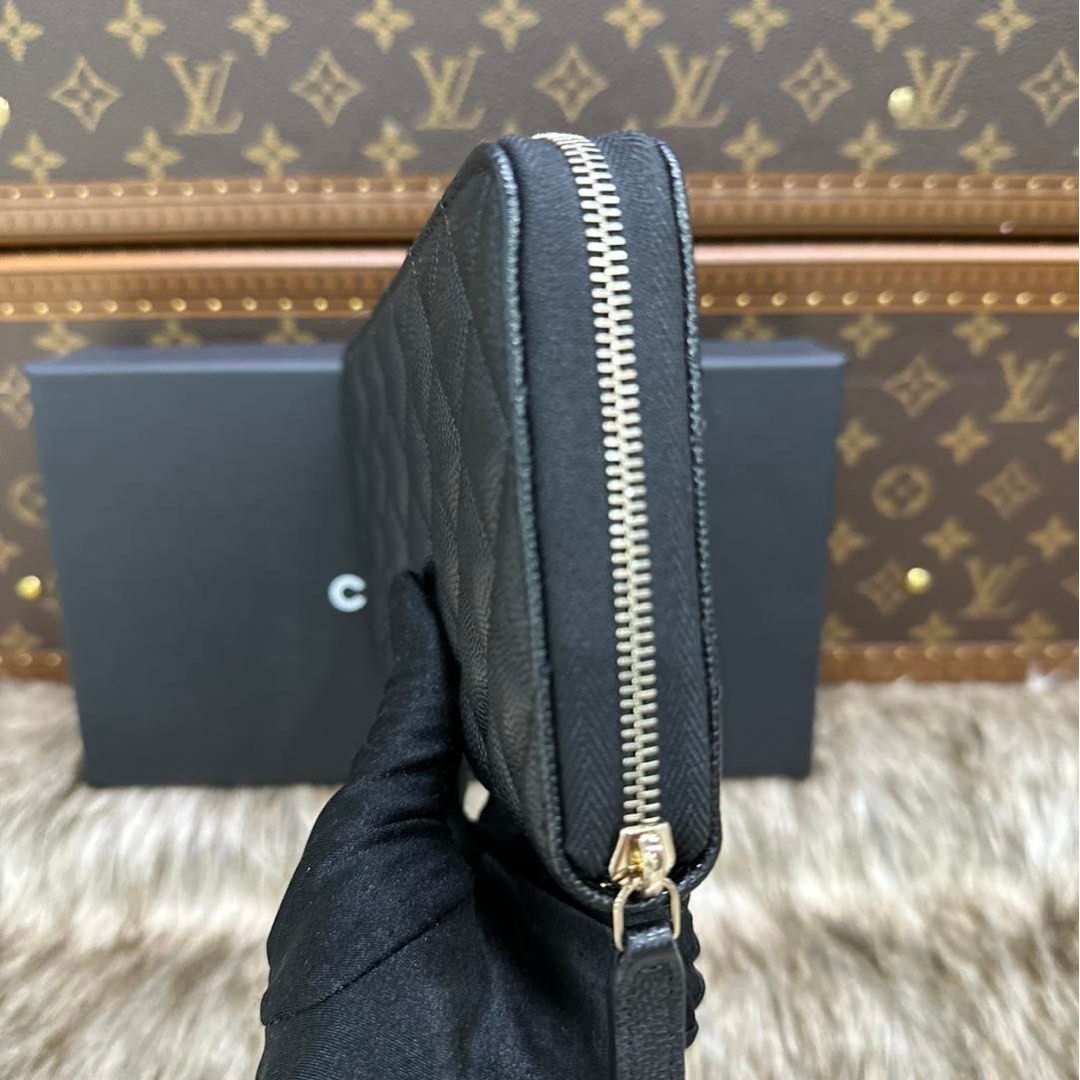 Louis Vuitton ZIPPY WALLET Monogram Lambskin Leather Long Wallet