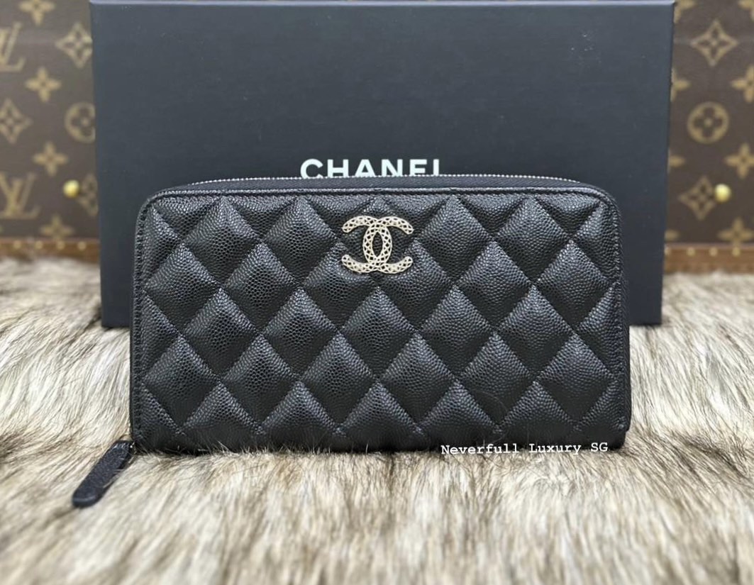Chanel zippy long wallet deals