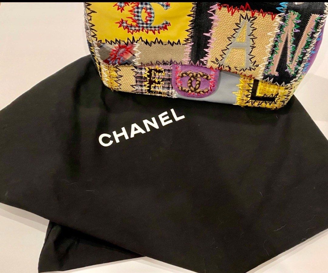 Chanel Tweed Patchwork Jumbo single flap ( limited edition ), Women's  Fashion, Bags & Wallets, Shoulder Bags on Carousell