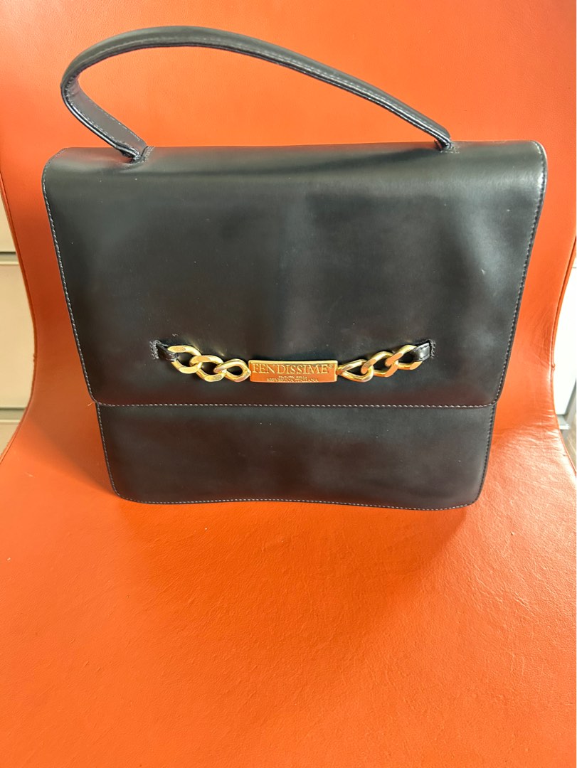 Black FENDI Classic , Luxury, Bags & Wallets on Carousell