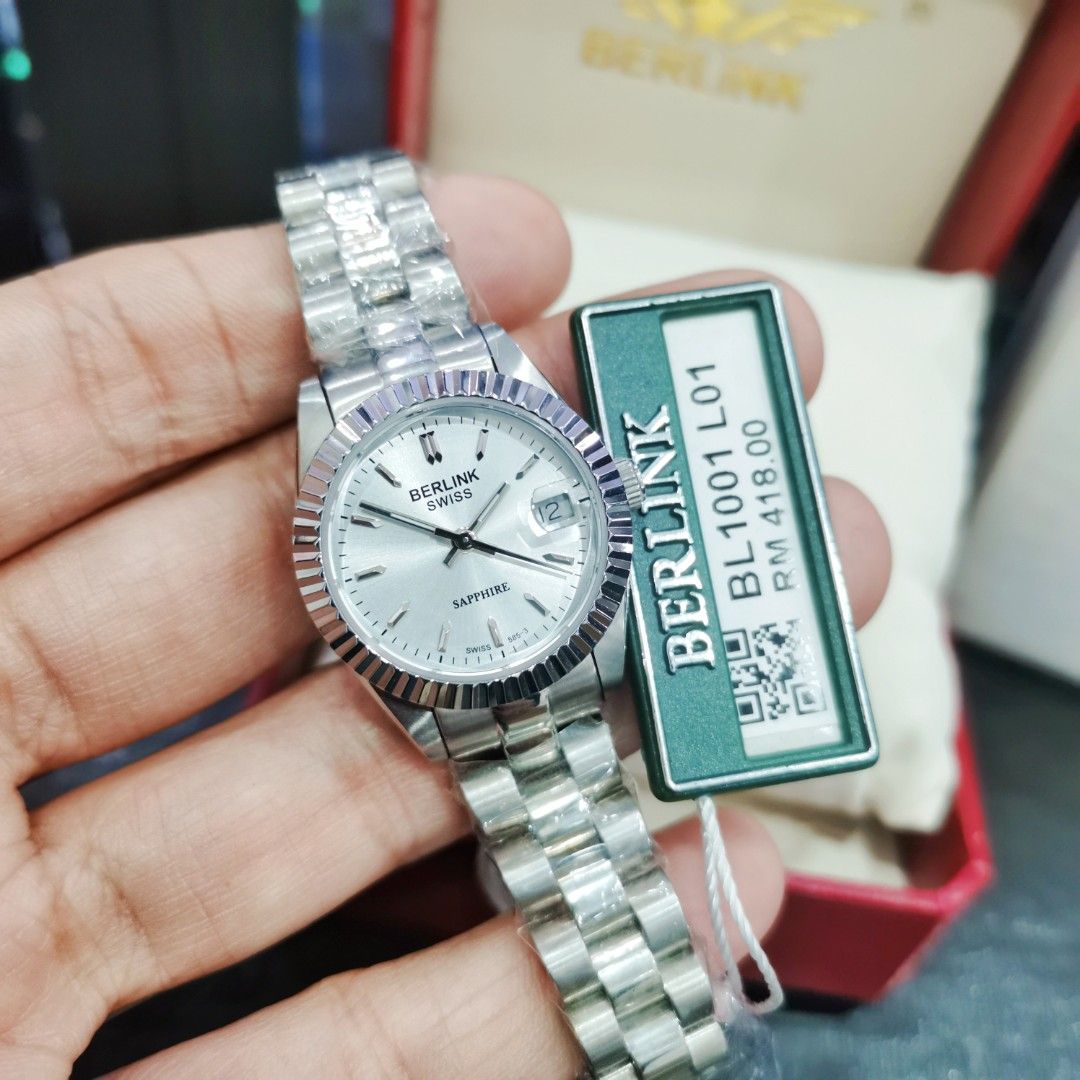 CLEARANCE Berlink Sapphire Swiss Made Ladies Watch Small Size