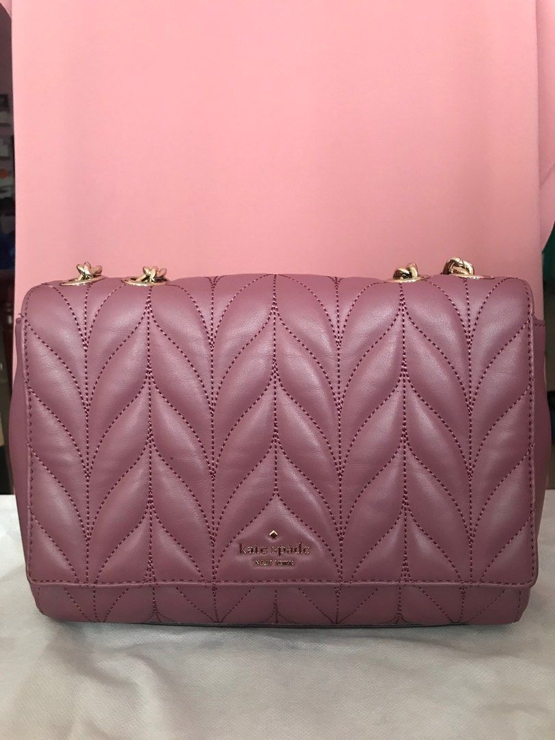 Coach Kate Spade Michael Kors Emelyn Briar Lane Quilted Plumberry Luxury Bags Wallets on Carousell