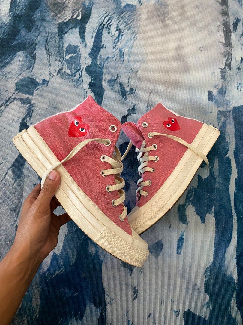 converse cdg pink