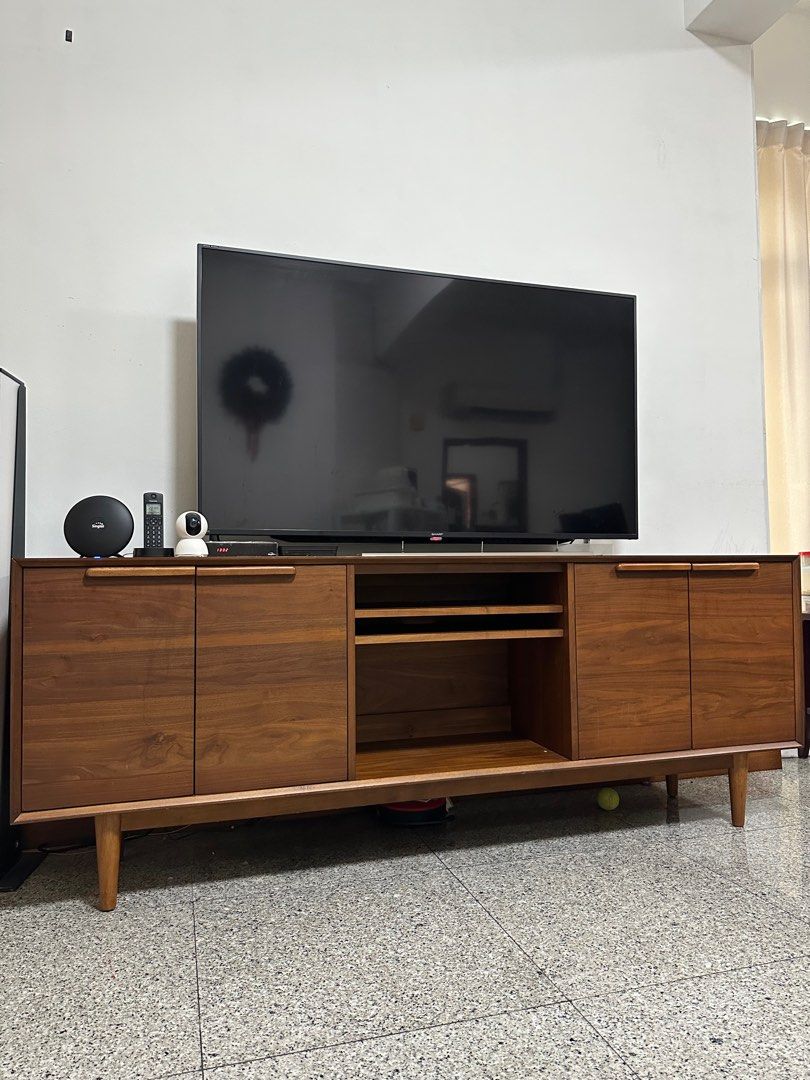 Crate and Barrel TV console, Furniture & Home Living, Furniture, TV